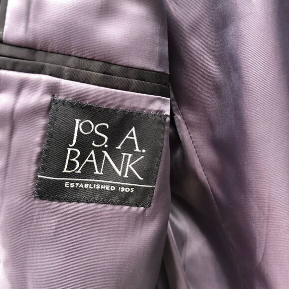 JOS A BANK Gray Cashmere Wool Blazer Jacket 43R‎ - Picture 5 of 13